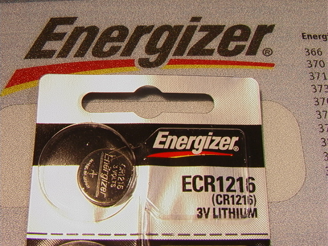 סוללת ליתיום כפתור 1216 - Energizer