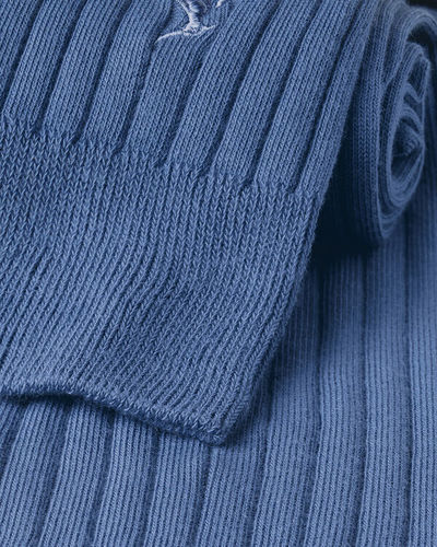 זוג גרביים Indigo blue cotton rib 