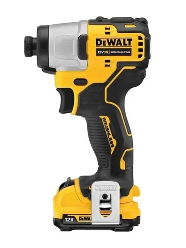 סט נטען 12V מברגה/מקדחה רוטטת + מברגת אימפקט רוטטת + 2 סוללות 5 אמפר DeWALT DCK2104P2T