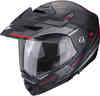 קסדה דו שימושית שחור / אדום מט - SCORPION EXO ADX- 2 CARRERA