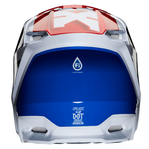 קסדה ילדים לאופנוע שטח אדום / כחול - YOUTH V2 HAYL HELMET