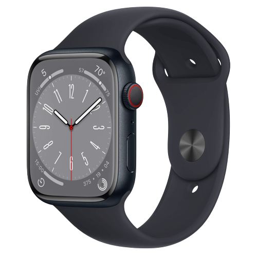 שעון חכם Apple Watch Series 8 45mm Aluminum Case Sport Band GPS + Cellular רשמי