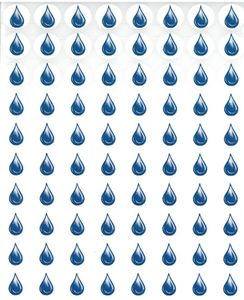 10 דפי מדבקות טיפות קטנות/ע.ה.