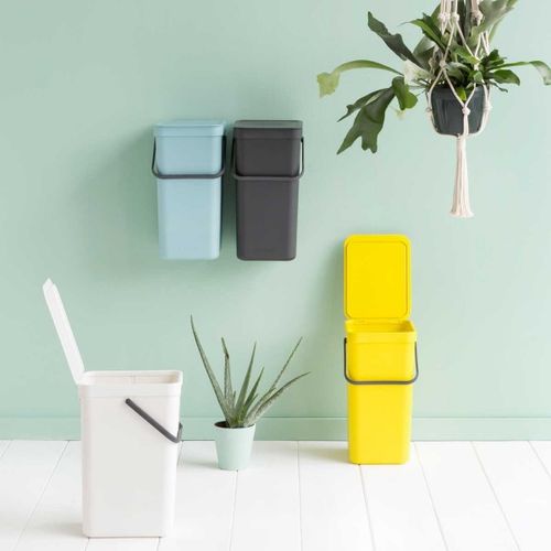 פח הפרדה 16 ליטר פלסטיק, תכלת Brabantia