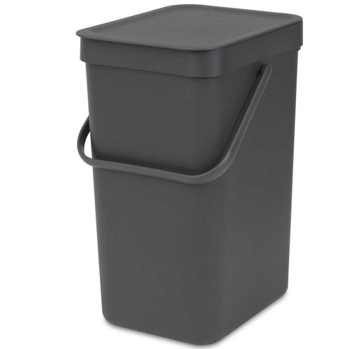 פח הפרדה 12 ליטר פלסטיק, אפור Brabantia