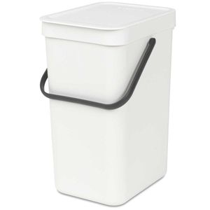 פח הפרדה 12 ליטר פלסטיק, לבן Brabantia