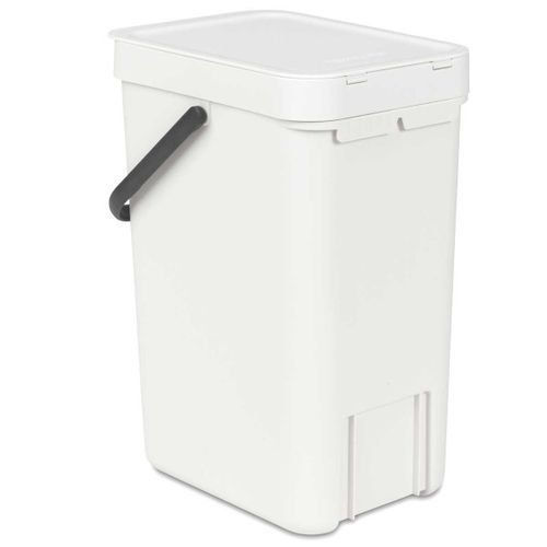 פח הפרדה 12 ליטר פלסטיק, לבן Brabantia