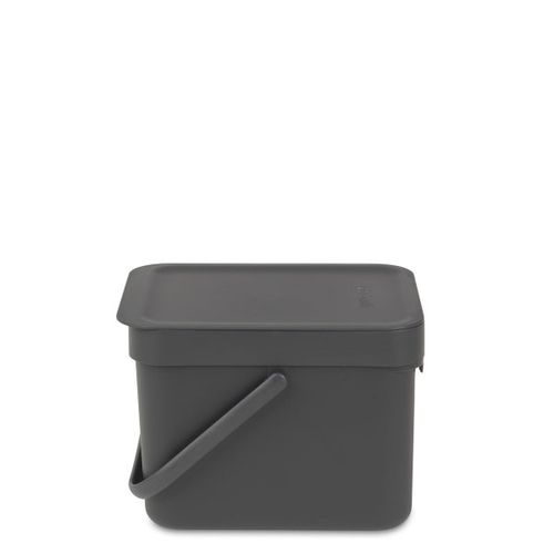 פח הפרדה 6 ליטר פלסטיק, אפור Brabantia