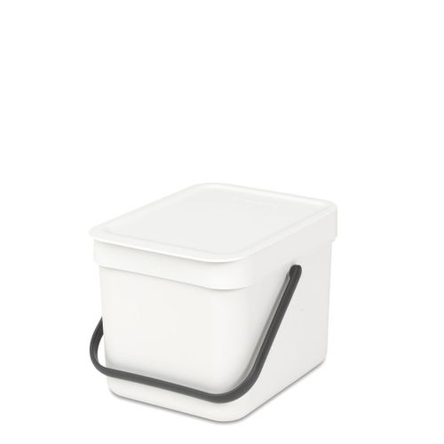פח הפרדה 6 ליטר פלסטיק, לבן Brabantia