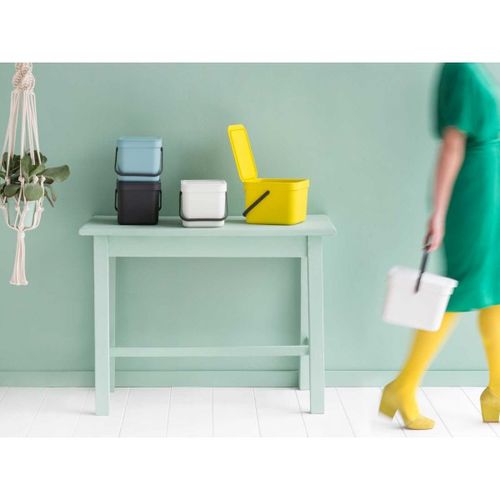 פח הפרדה 6 ליטר פלסטיק, לבן Brabantia