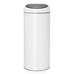 פח אשפה טאץ 30 ליטר לבן Brabantia
