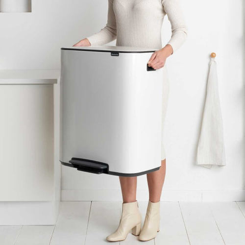 פח אשפה עם דוושה 60 ליטר, BO לבן Brabantia