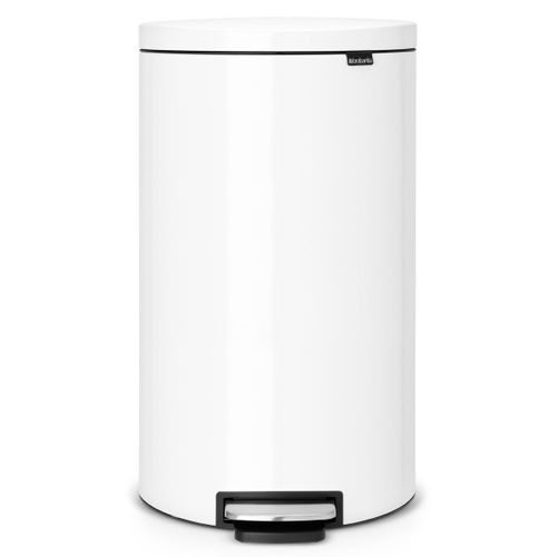 פח אשפה פדל 30 ליטר לבן אובלי Brabantia