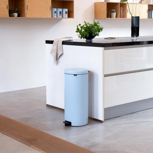 פח אשפה עגול 30 ליטר, תכלת Brabantia
