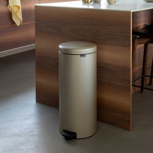 פח אשפה עגול 30 ליטר, זהב מטאלי Brabantia