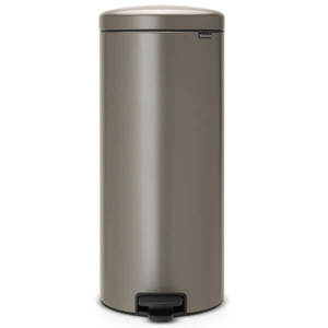 פח אשפה עגול 30 ליטר, פלטינום Brabantia