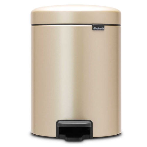 פח אשפה עגול 5 ליטר, זהב מטאלי Brabantia