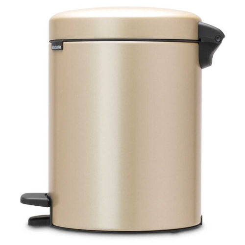 פח אשפה עגול 5 ליטר, זהב מטאלי Brabantia