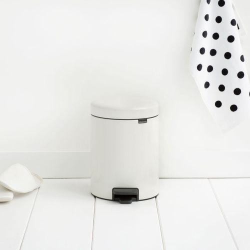 פח אשפה עגול 5 ליטר, לבן Brabantia