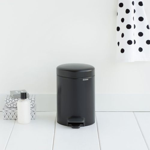 פח אשפה עגול 3 ליטר, שחור Brabantia