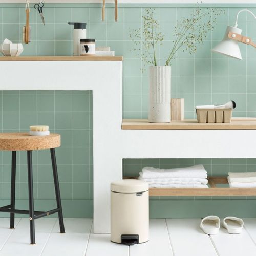 פח אשפה עגול 3 ליטר, שמנת Brabantia
