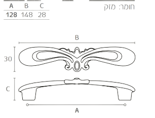ידית מסוגננת F194
