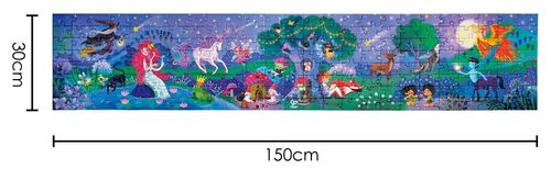 פאזל ענק 200 חלקים זוהר בחושך - דינוזאורים