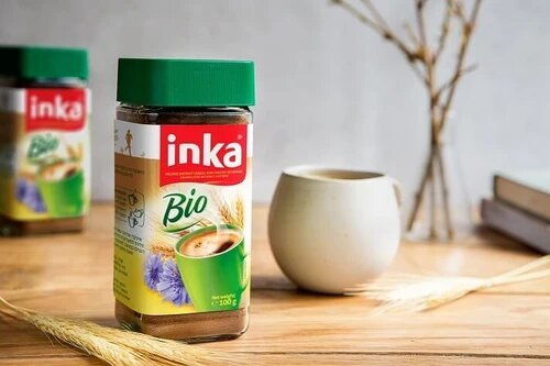 משקה דגנים אורגני ללא קפאין (ירוק)  100 גרם - INKA 