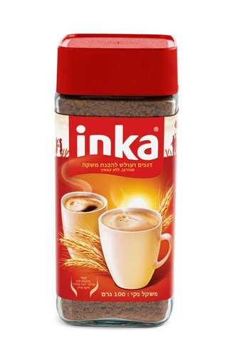 משקה דגנים קלאסי (אדום) מגורען 100 גרם - INKA 