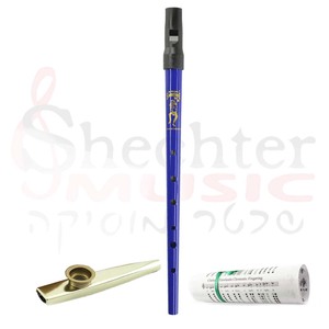 חבילת מבצע: חליל אירי Clarke Sweetone Tinwhistle Blue Set