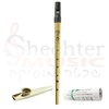 חבילת מבצע: חליל אירי Clarke Sweetone Tinwhistle Gold Set