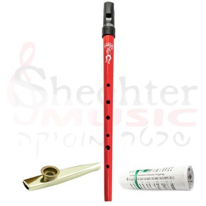 חבילת מבצע: חליל אירי Clarke Sweetone Tinwhistle Red Set