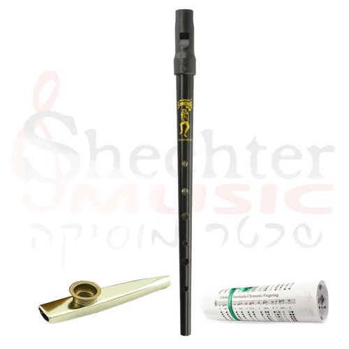 חבילת מבצע: חליל אירי Clarke Sweetone Tinwhistle Black Set