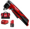 מברגה/מקדחה 12V זוויתית כולל סוללה Milwaukee 2A