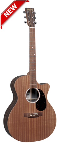 גיטרה אקוסטית מוגברת + נרתיק MARTIN GPCX2E-03 Sapele/Macassar HPL