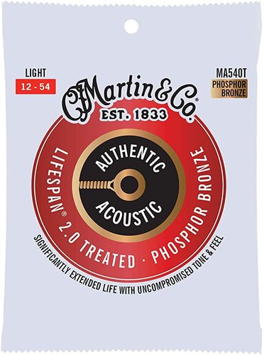מארז 3 סט מיתרים 012 לאקוסטית Martin MA540T AUTHENTIC SP