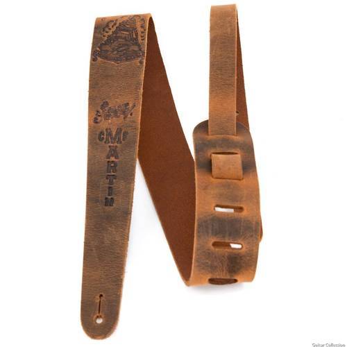 רצועה לגיטרה מעור בצבע חום MARTIN COTTON SAILOR JERRY