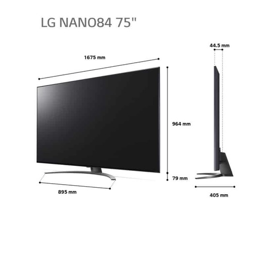 טלוויזיה חכמה LG בגודל 75 אינץ’ NanoCell UHD דגם 75NANO846QA