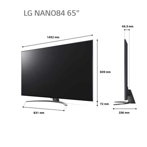 טלוויזיה חכמה LG בגודל 65 אינץ’ NanoCell UHD דגם 65NANO846QA