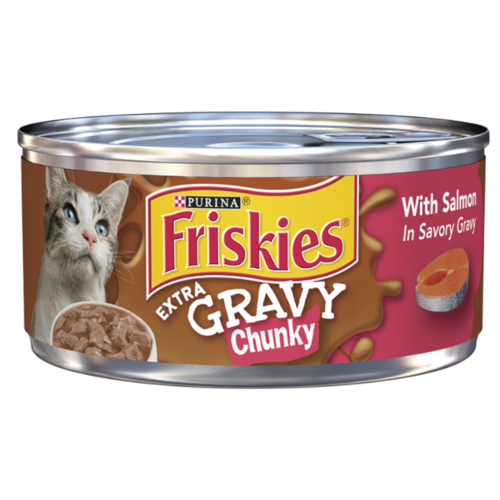 פריסקיז שימורים סלמון ברוטב 156 גרם Friskies Extra Gravy Chunky Salmon