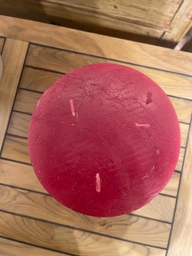  נר אדום גדול mood candle