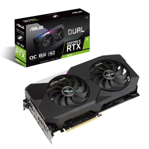 כרטיס מסך Asus Dual GeForce RTX 3070 V2 DUAL-RTX3070-8G-V2