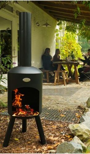 תנור גינה עץ-BonBini Black