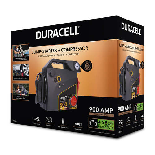 בוסטר התנעה DURASEL+קומפרסור 12V 900AMP לרכבי בנזין/דיזל – UP