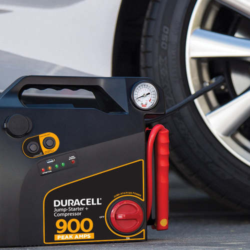 בוסטר התנעה DURASEL+קומפרסור 12V 900AMP לרכבי בנזין/דיזל – UP