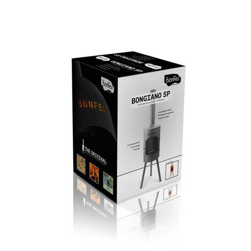 תנור גינה עץ  BonGiano SP Black