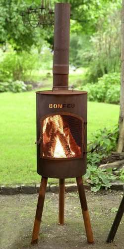 תנור גינה עץ  BonGiano SP Black