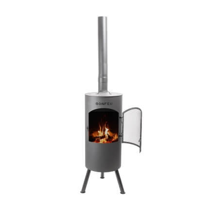 תנור גינה עץ  BonTino LP Black
