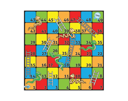 שטיח שמשונית 1.5/1.5 מטר - סולמות ונחשים