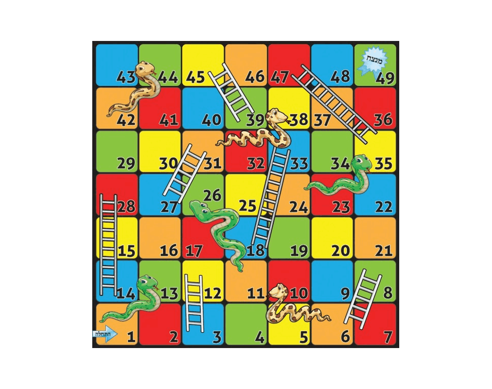 שטיח שמשונית 1.5/1.5 מטר - סולמות ונחשים